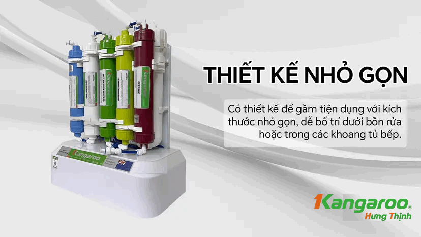 Máy lọc nước Kangaroo KGRP88 thiết kế nhỏ gọn